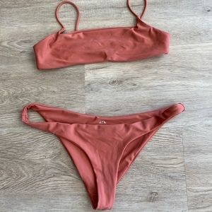 Tropical orange bikini